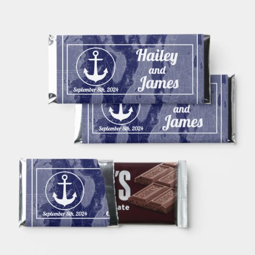 Narragansett Bay Newport Vintage Map Wedding Hershey Bar Favors