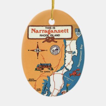 Narragansett Rhode Island Ornament by Travel_Home at Zazzle