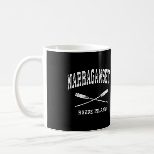 Narragansett Rhode Island Vintage Nautical Crossed Coffee Mug