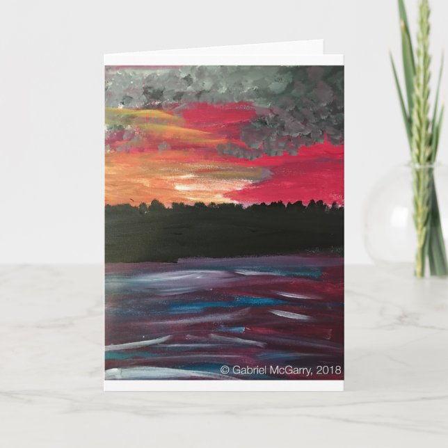 Narragansett Sunset Card (Front)