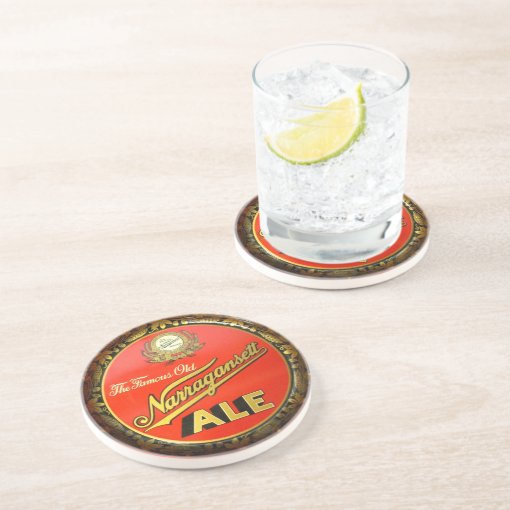 Narragansett Vintage "Beer Tray" Coaster Zazzle