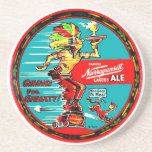 NARRAGANSETT VINTAGE "BEER TRAY"COASTER DRINK COASTER<br><div class="desc">Narragansett,  RI "Beer Tray" Coaster created from a 1940s Vintage Narragansett Suess Beer Tray. "Beer Tray" coasters - unique & fun to collect!</div>