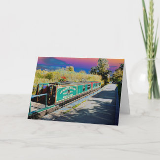 Narrow Boat Ellesmere Card