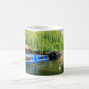 Narrow boats in Lincoln Coffee Mug