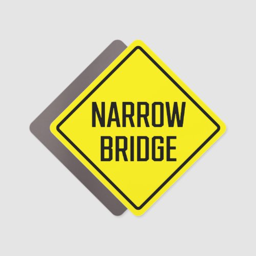 Narrow Bridge Car Magnet
