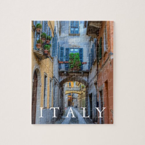 Narrow city street Italy Jigsaw Puzzle