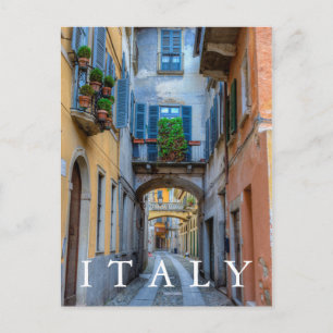 Narrow city street, Italy Postcard