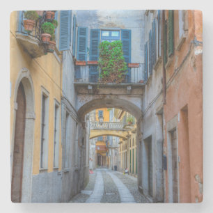 Narrow city street, Italy Stone Coaster