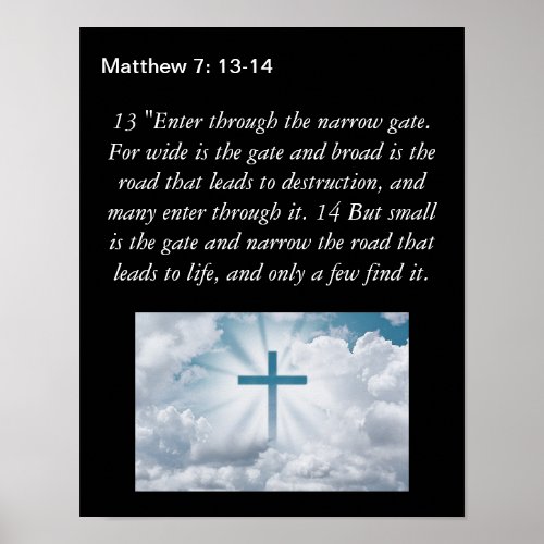 Narrow Gate Spiritual Poster
