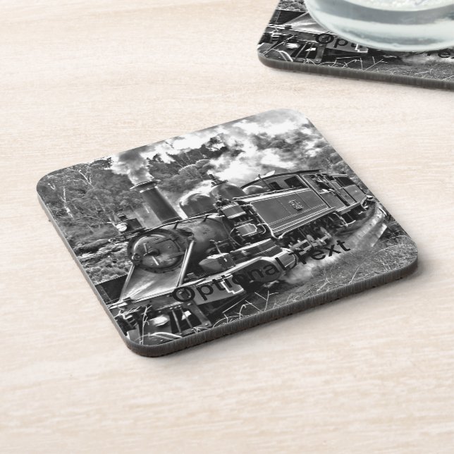 Narrow Gauge Steam Train Puffing Engine Coaster (Left Side)