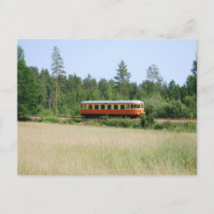 Narrow gauge train at Änghult Postcard