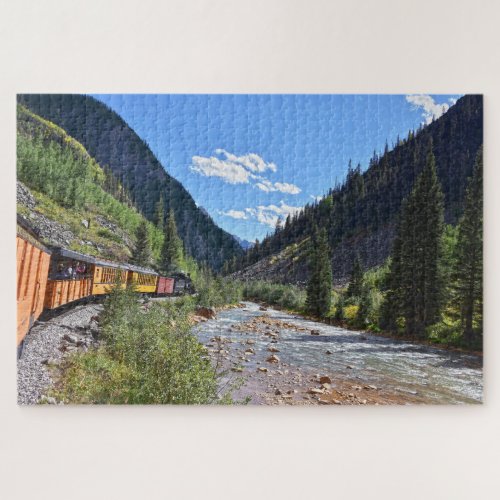 Narrow Gauge Train Returning to Durango Colorado Jigsaw Puzzle