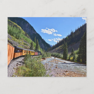 Narrow Gauge Train Returning to Durango, Colorado Postcard