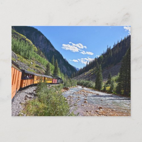 Narrow Gauge Train Returning to Durango Colorado Postcard