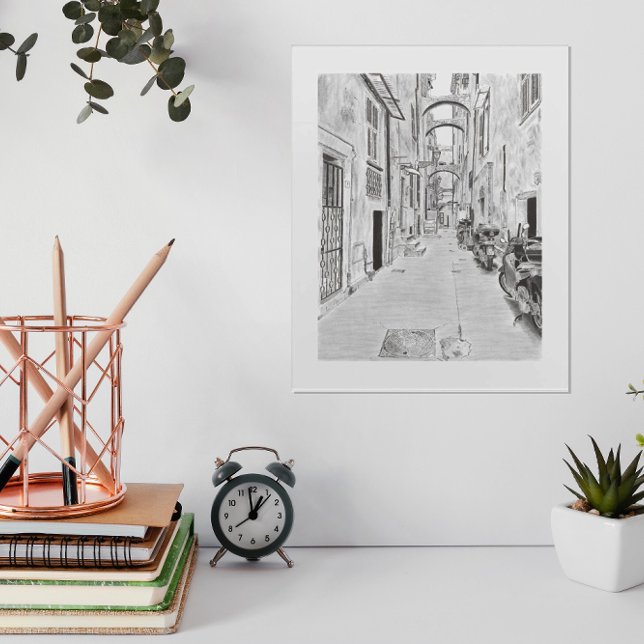 Narrow Italian street - Narrow Italian street Acrylic Print (Creator Uploaded)
