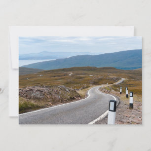 Narrow single-track road Western Highlands Invitation