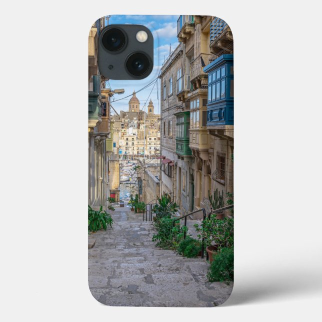 Narrow stone street in Malta Case-Mate iPhone Case (Back)