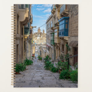 Narrow stone street in Malta Planner