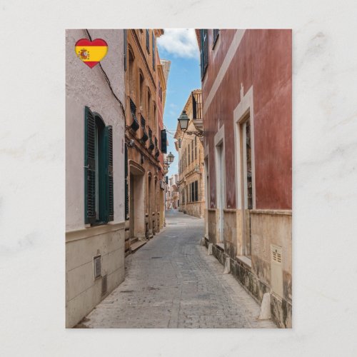 Narrow street in Ciutadella _ Menorca Spain Postcard