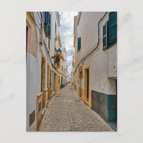 Narrow street in Ciutadella _ Menorca Spain Postcard