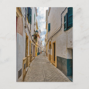 Narrow street in Ciutadella - Menorca, Spain Postcard