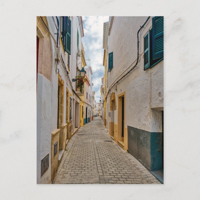 Narrow street in Ciutadella - Menorca, Spain Postcard (Front)
