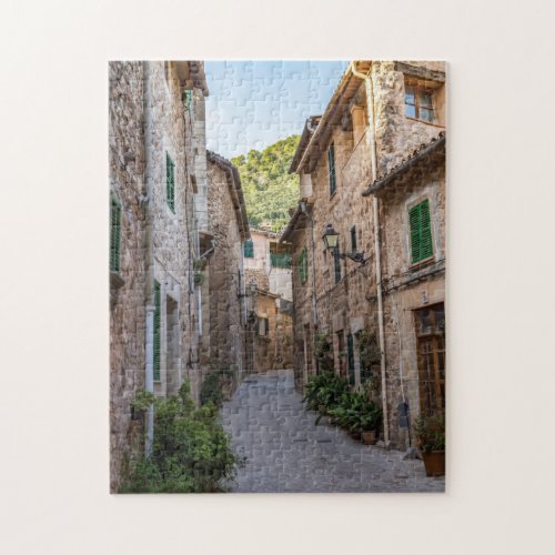 Narrow street in Valldemossa village _ Mallorca Jigsaw Puzzle