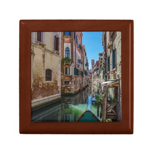 Narrow street with canal in Venice Gift Box