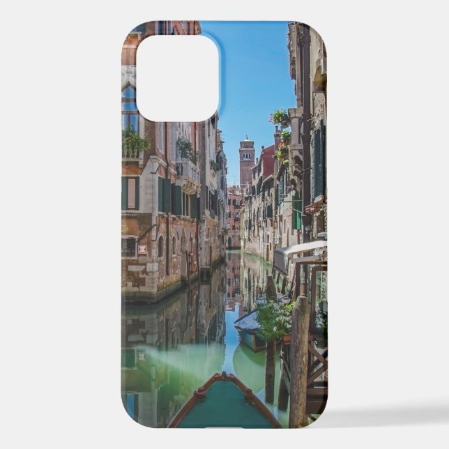 Narrow street with canal in Venice iPhone Case (Back)