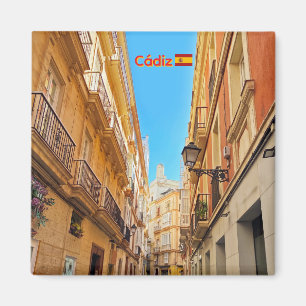 Narrow streets of historical Cádiz in Spain travel Magnet