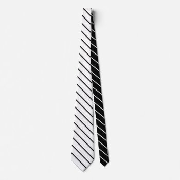 Narrow Stripes - Black White   Your Ideas Tie by EDDArtiful at Zazzle