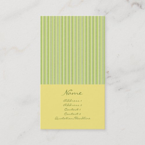 Narrow Stripes No. 0003 Business Card