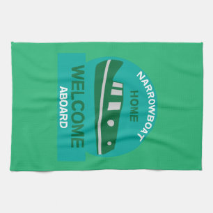 Narrowboat -  Accessories - Canal Boat Gifts Kitchen Towel