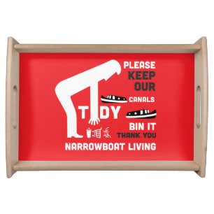 Narrowboat And CanalBoat Keep Our Canals Serving Tray