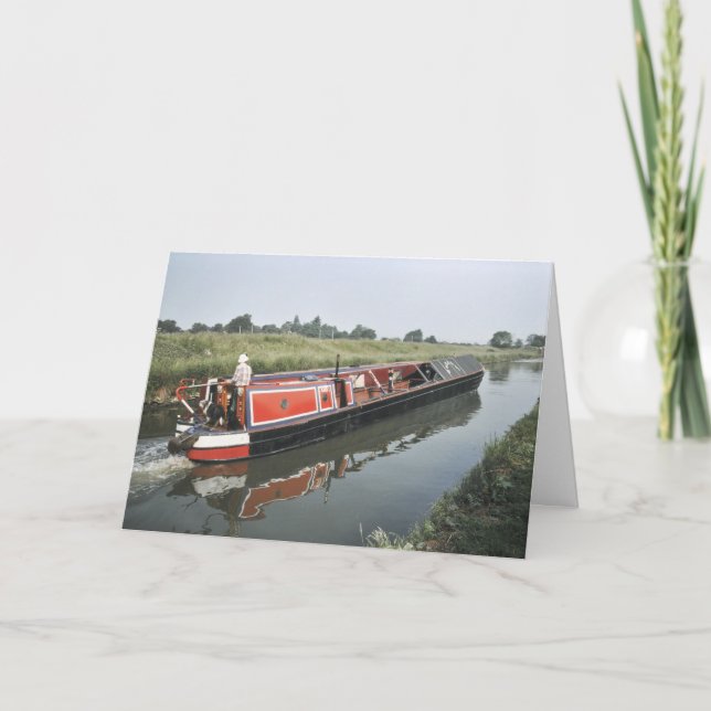Narrowboat birthday card (Front)