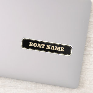 Narrowboat Canal Boat Barge Name Personalised Sticker
