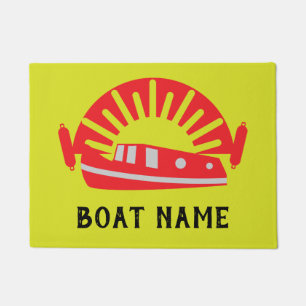 Narrowboat Canal Boat Living Doormat