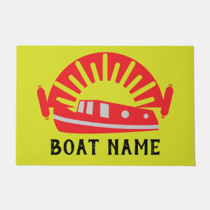 Narrowboat Canal Boat Living Doormat