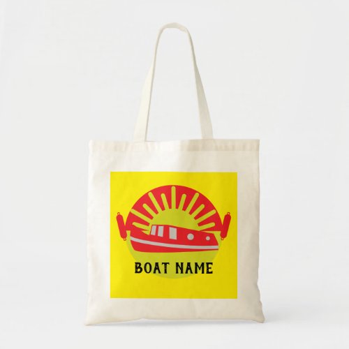 Narrowboat Canal Boat Living Doormat Tote Bag