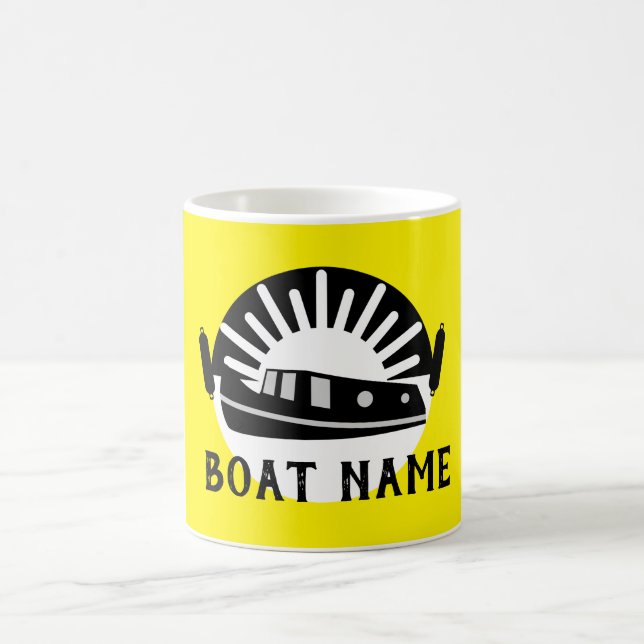 Narrowboat Canal Boat Living Doormat Travel Mug (Center)