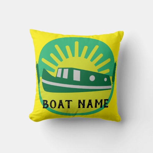 Narrowboat Canal Boat Living Doormat Travel Mug Throw Pillow