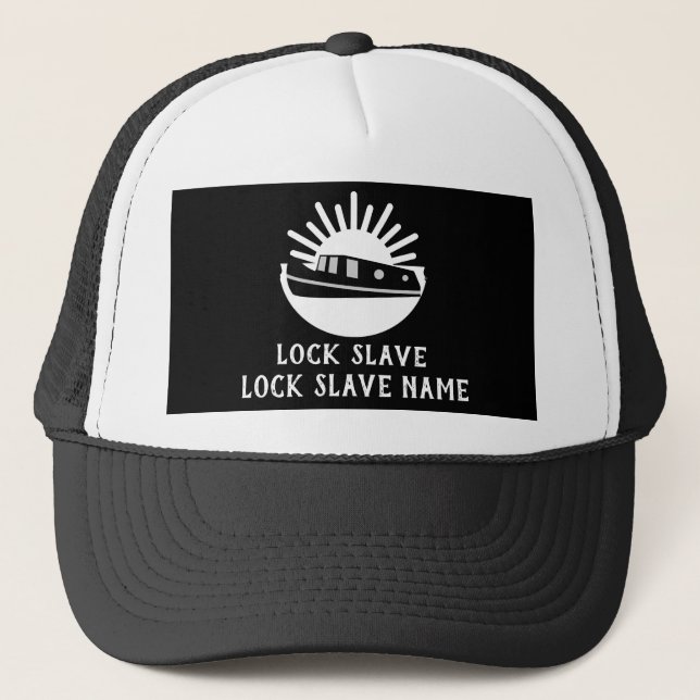 Narrowboat Canal Boat Living Doormat Travel Mug Tr Trucker Hat (Front)
