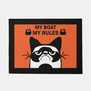 Narrowboat Canal Boat Living Pet Cat Doormat