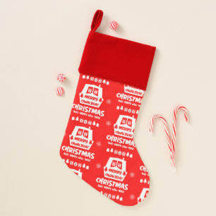 Narrowboat Canal Christmas Xmas Gifts Stocking