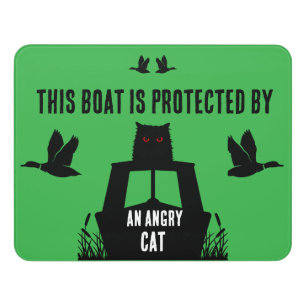 Narrowboat Canalboat Protection Door Sign