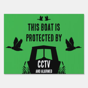 Narrowboat Canalboat Protection Sign