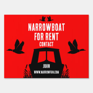 Narrowboat Canalboat Rent Sign