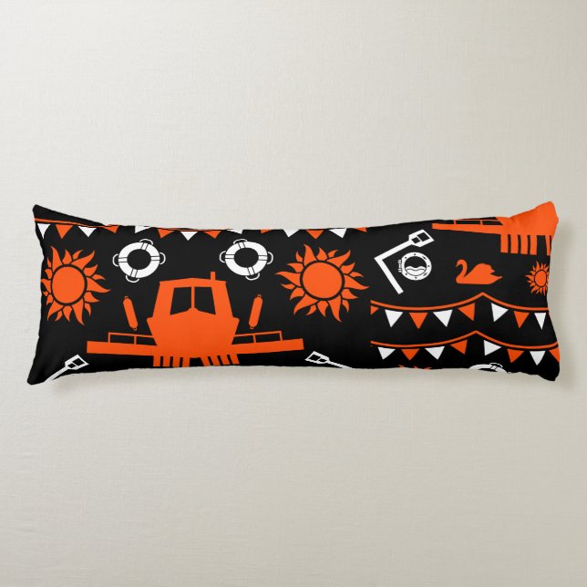 Narrowboat Decor And Gifts Body Pillow (Front)
