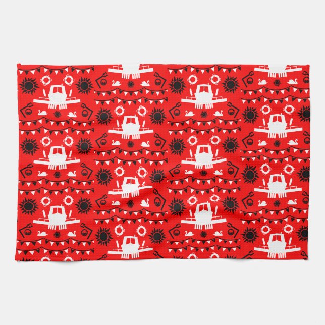 Narrowboat Decor And Gifts Kitchen Towel (Horizontal)
