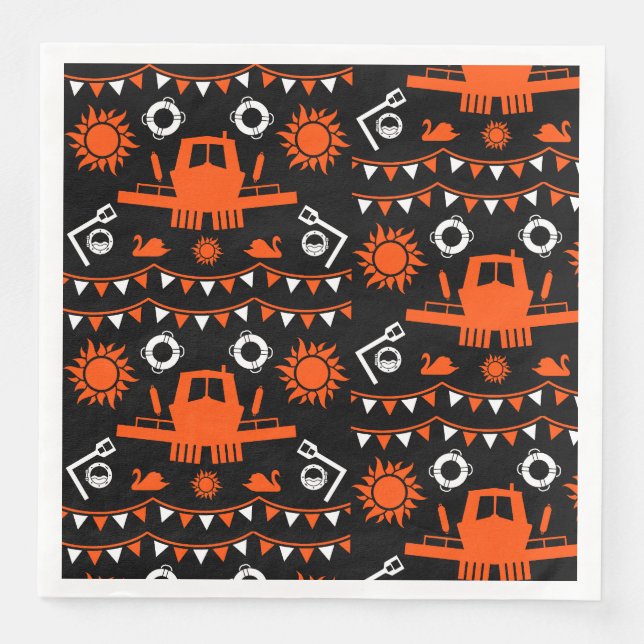 Narrowboat Decor And Gifts Paper Dinner Napkins (Front)